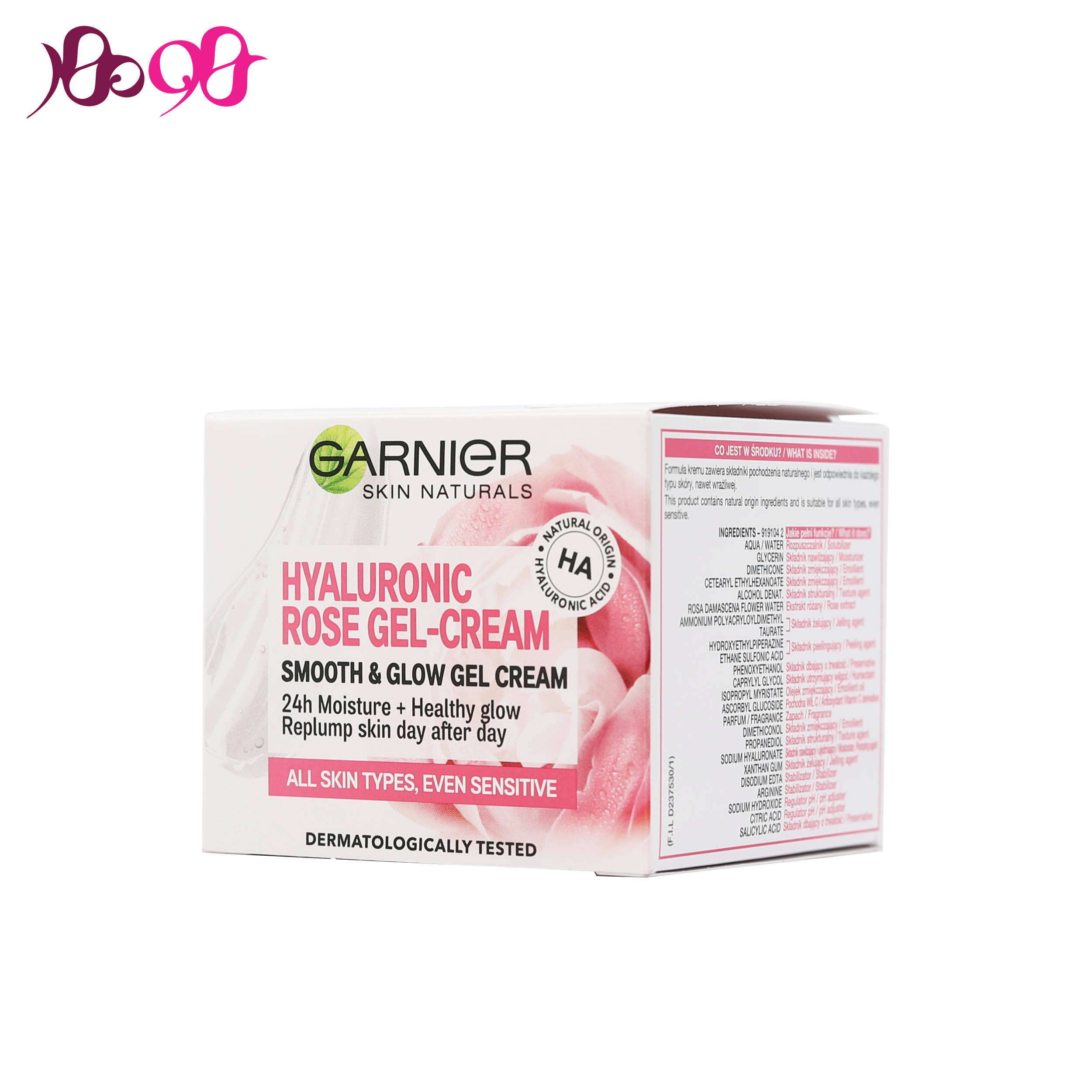 ژل کرم آبرسان گل رز گارنیر - Garnier