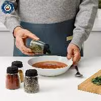 ست جا ادویه درب پروانه‌ای 4 عددی سالوت