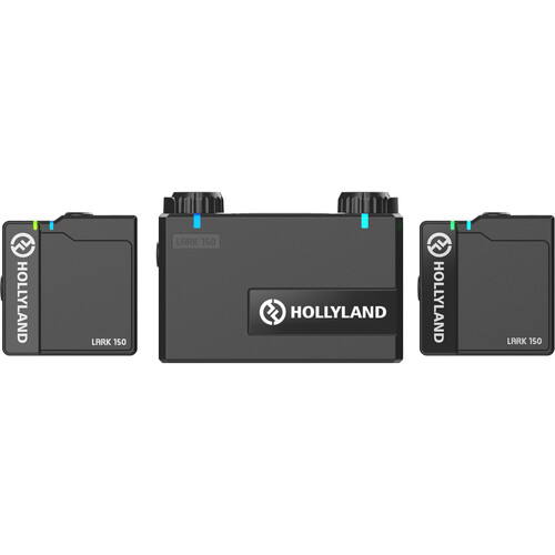 میکروفون بیسیم هالی لند Hollyland LARK 150 2-Person Compact Digital Wireless Microphone System (24 GHz, Black)