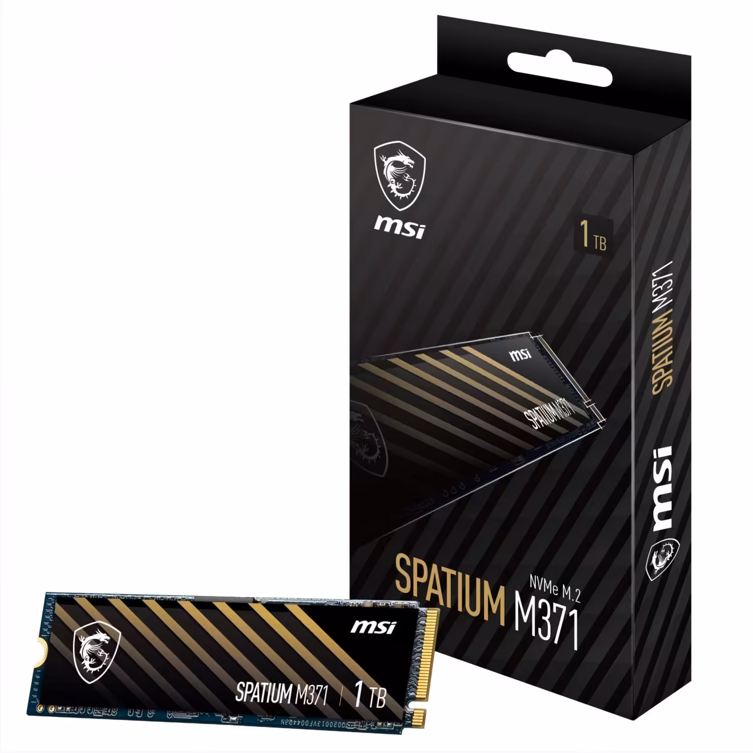 اس اس دی اینترنال M.2 2280 NVMe ام اس آی مدل SPATIUM M371 ظرفیت 1TBMsi SPATIUM M371 1TB NVME M.2 SSD Drive