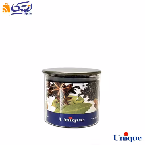 ظرف ادویه شیشه ای یونیک 8 سانتی متری UN-1383A