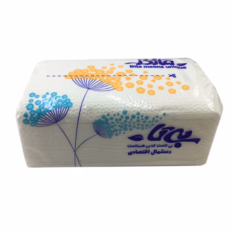 دستمال کاغذی 100 برگ بی تا مدل Flower 