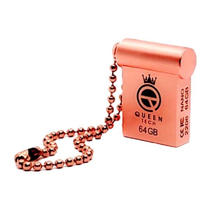 فلش مموری کوئین تک مدل NANOQ ظرفیت 64 گیگابایت(نقره ای)گارانتی آی تین