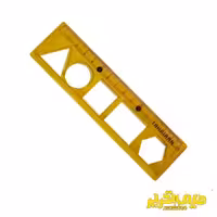 خط کش ژله ای 15 سانت شابلون دار  تحریران