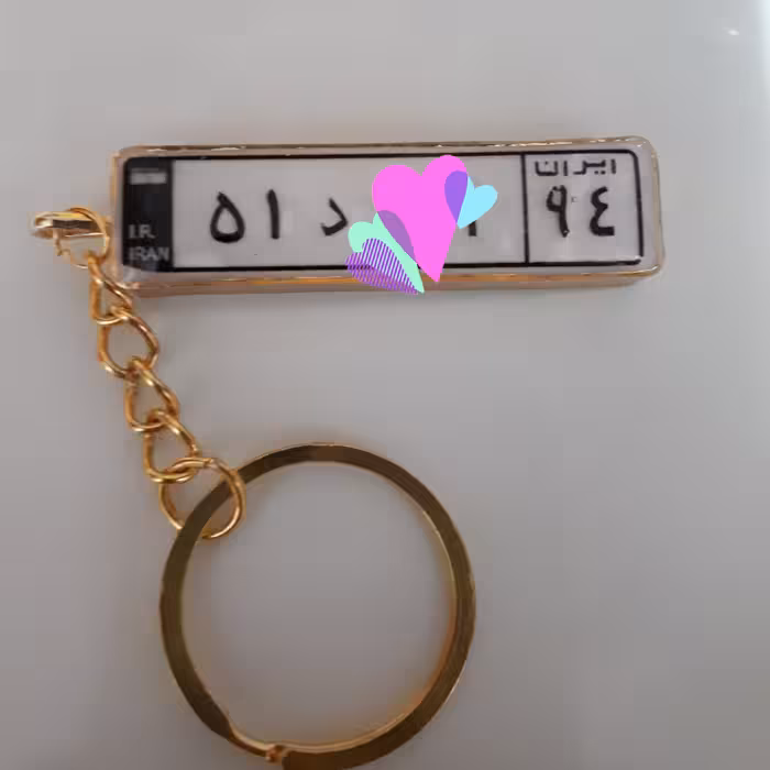 جاسوییچی پلاک ماشین دوطرفه فریم برنجی 