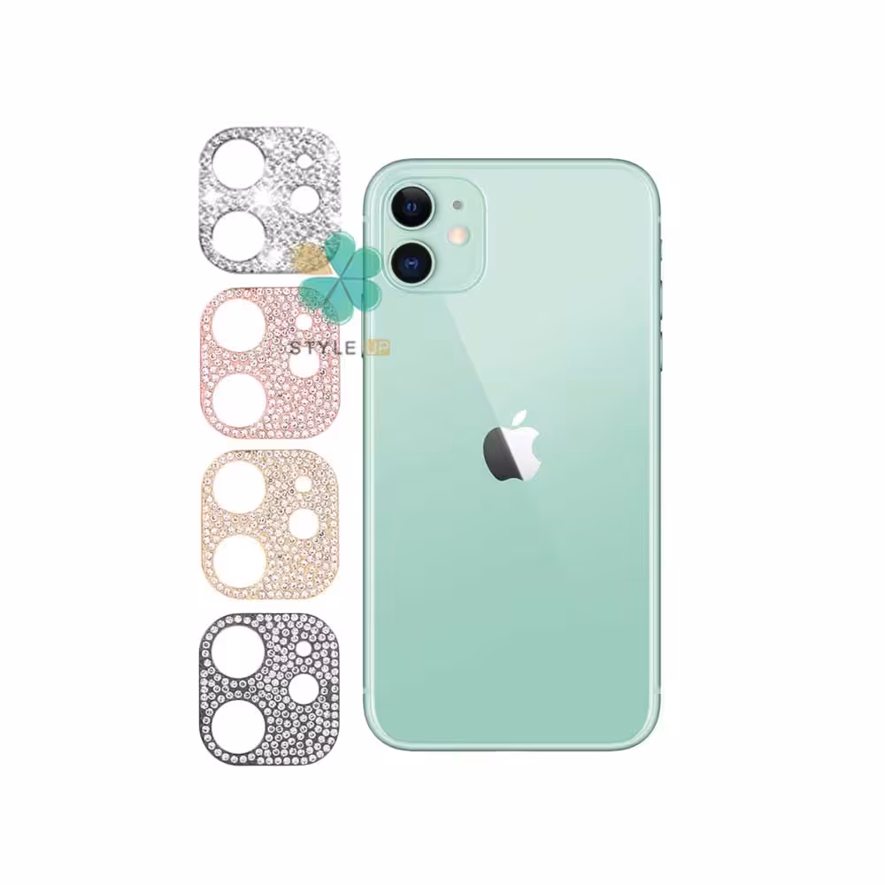 محافظ لنز گوشی اپل آیفون Apple iPhone 12 مدل نگین دار