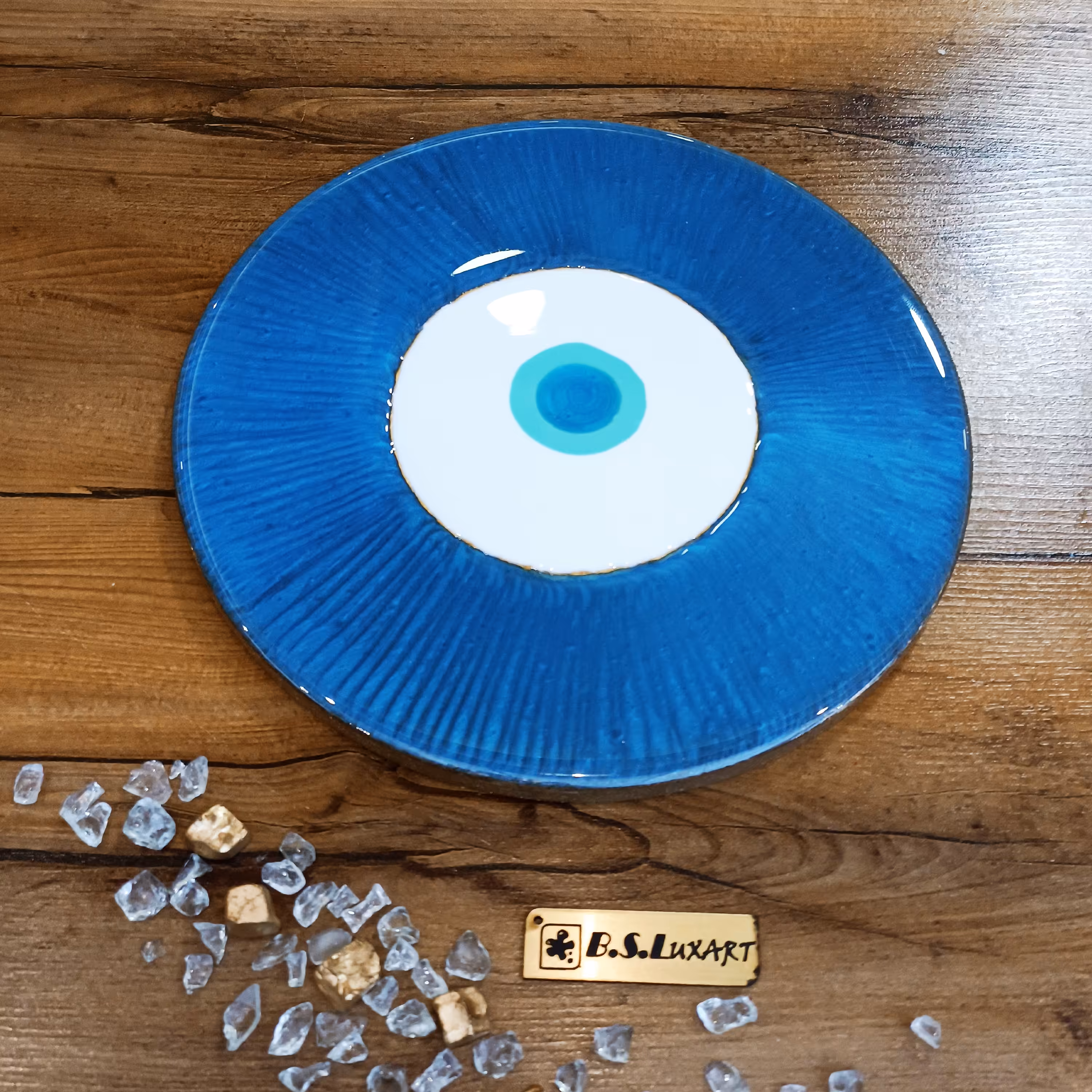 چشم نظر رزینی قطر 20 سانتیمتر  کد 4-20 قابل سفارش در اندازه های مختلف