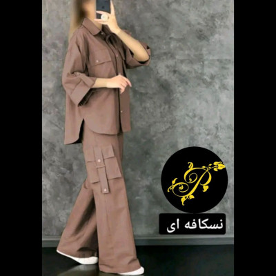 مانتوشلوارزنانه میکرو پیچک مدل ست کارگو فری سایز 38تا 46
