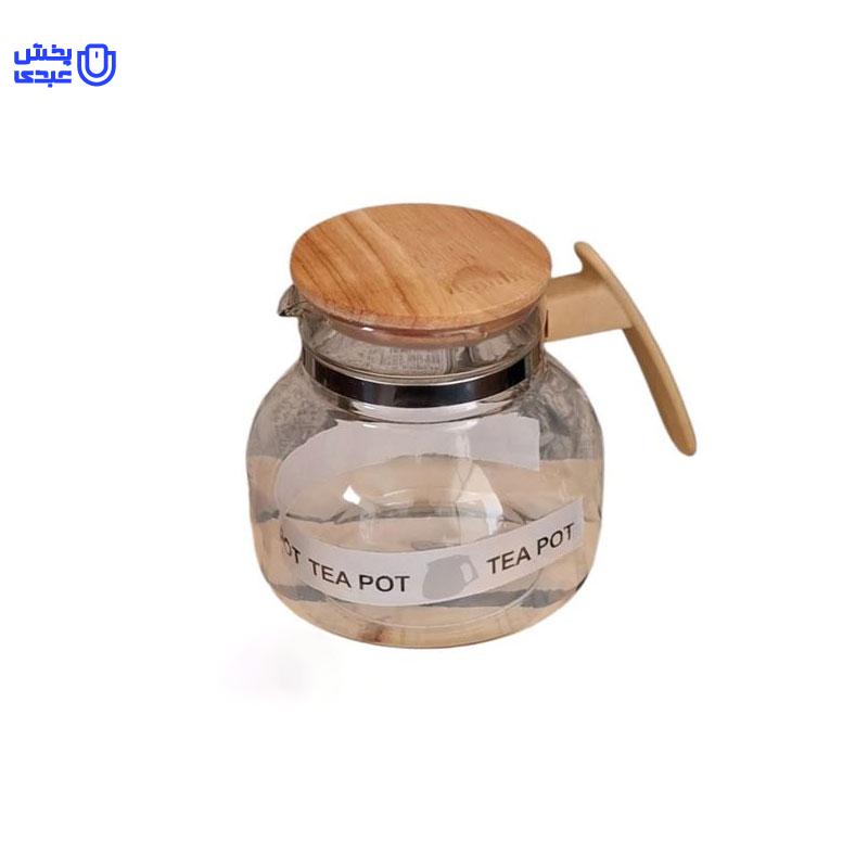 قوری پیرکس درب چوبی هپی هوم