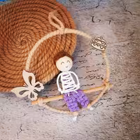 آویز فرشته مکرومه پسرونه