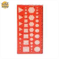 خط کش شابلون دار اشکال هندسی ژله ای