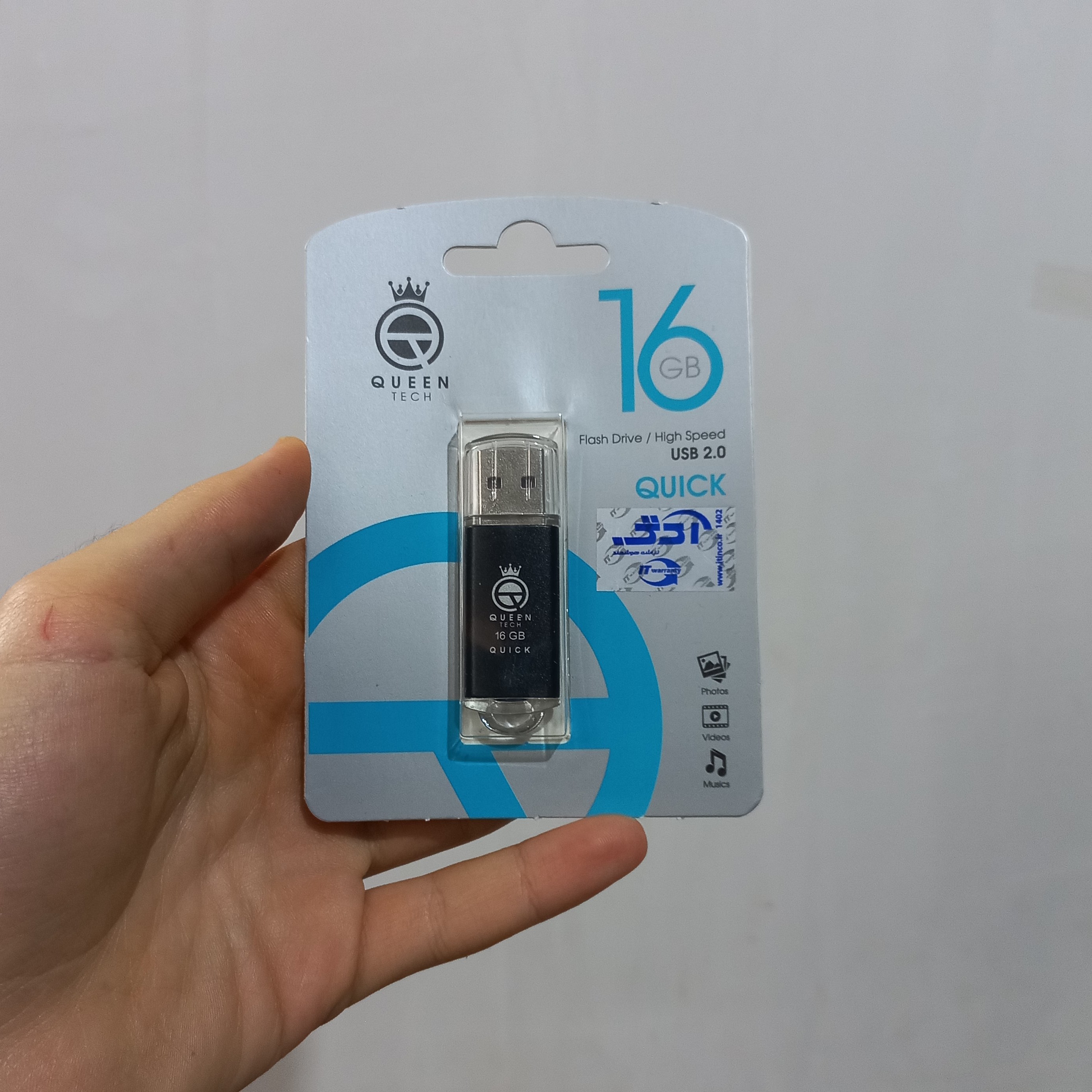 فلش مموری کوئین تک(QUEEN TECH)مدل USB 2.0 QUICK 16GB