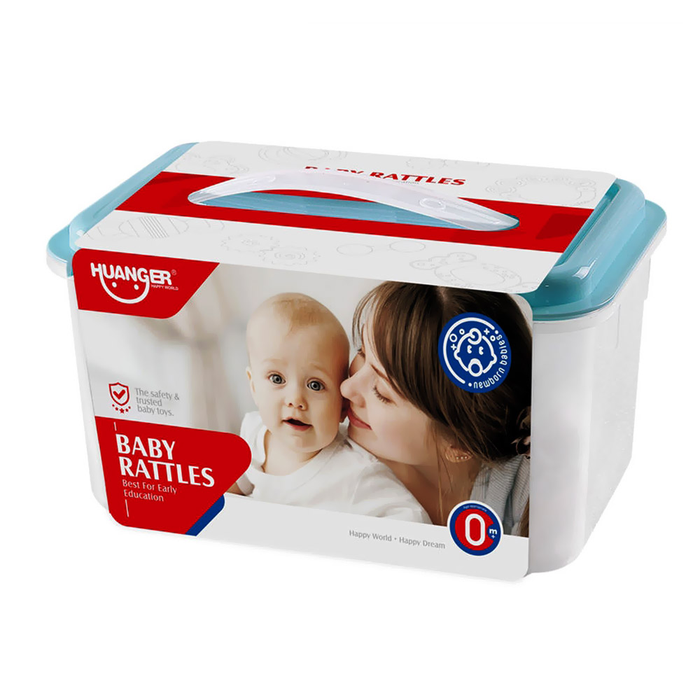 ست جغجغه و دندانگیر 8 عددی هانگر HUANGER