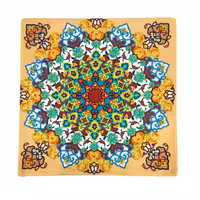 کاور کوسن مخمل جفتی طرح ترنج غرفه ترنج