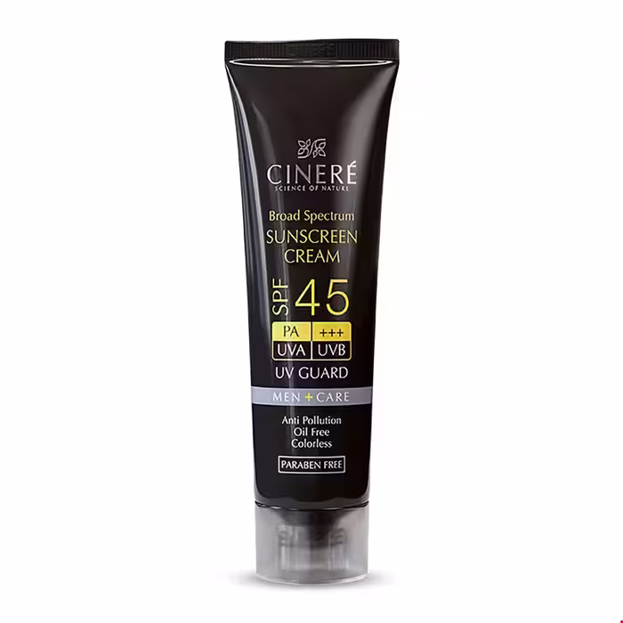 کرم ضد آفتاب آقایان SPF45 سینره 50 میلی لیتری