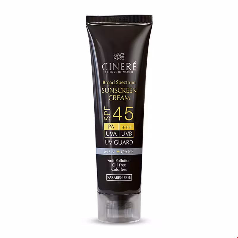کرم ضد آفتاب آقایان SPF45 سینره 50 میلی لیتری
