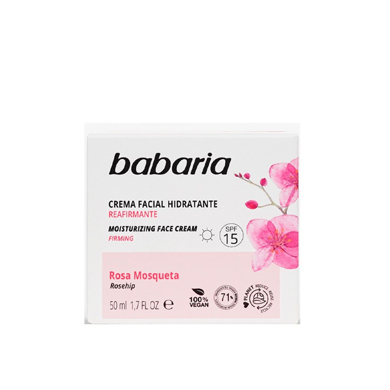 کرم آبرسان روز مدل Rosa mosgueta SPF15 باباریا 50 میل