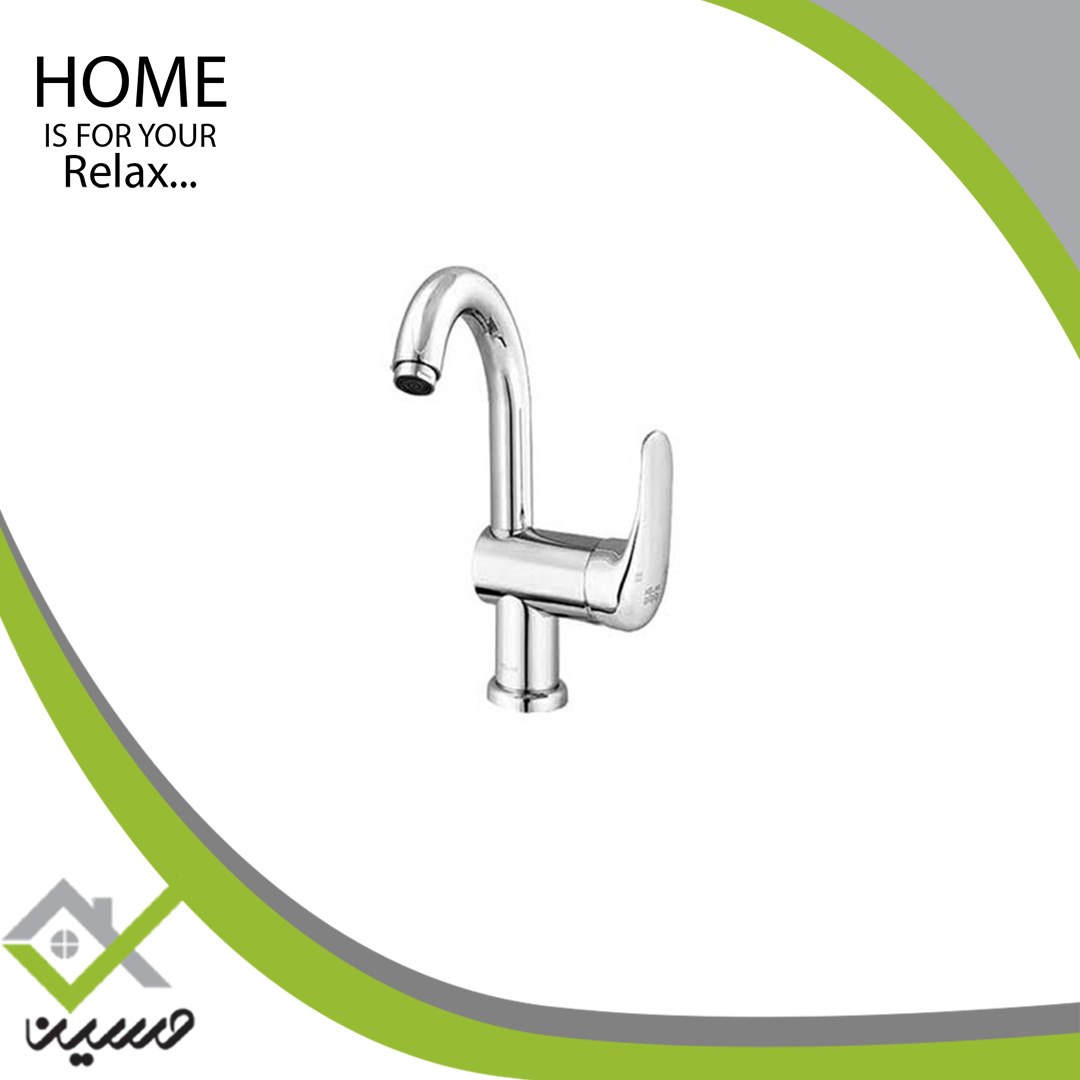 شیر روشویی علم دار کلار مدل آریا(هزینه ارسال پس کرایه است)