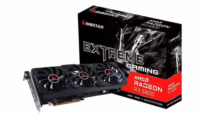 کارت گرافیک  بایوستار مدل AMD Radeon RX6800 حافظه 16 گیگابایت