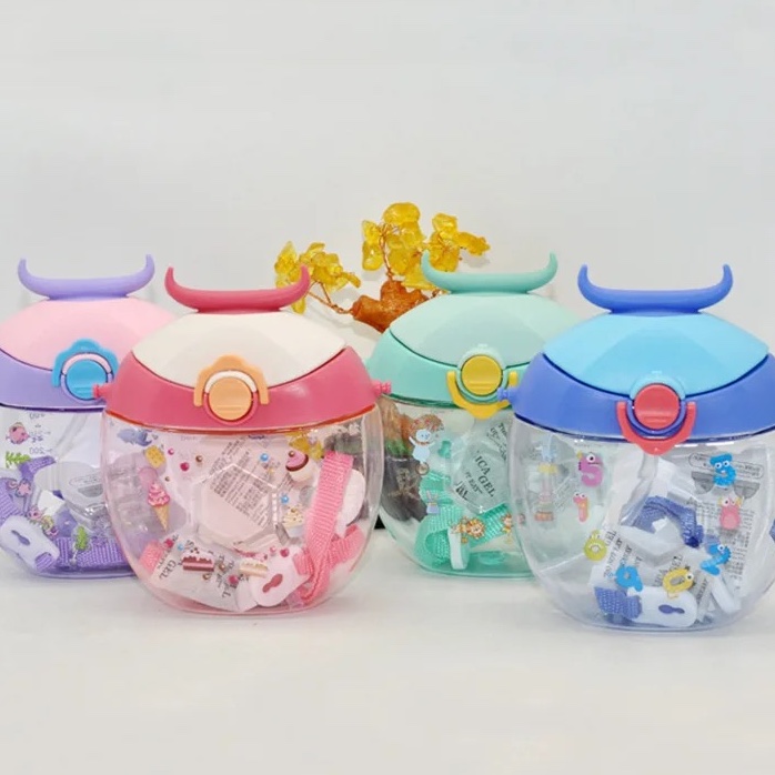 قمقمه یا بطری آب طرح دونات گرد و شاخ دار