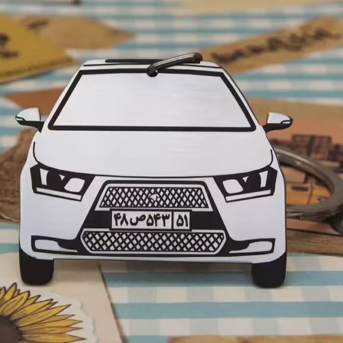 جاسویچی خودرو  استیل طرح دنا دورو (حک پلاک به انتخاب خودتون)