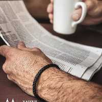 دستبند چرم طبیعی ساده