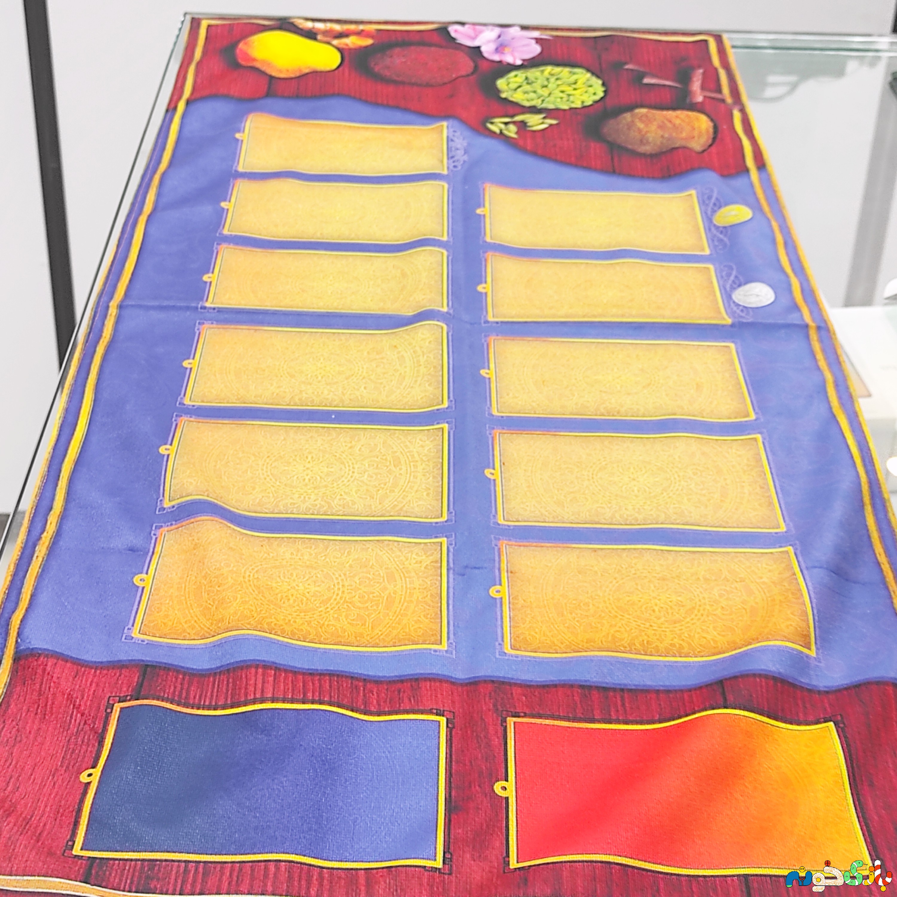 پلی مت بازی بردگیم جاده ابریشم تجارت ادویه century نسخه اولی پارچه ی مخمل ابعاد 37در 82سانت 