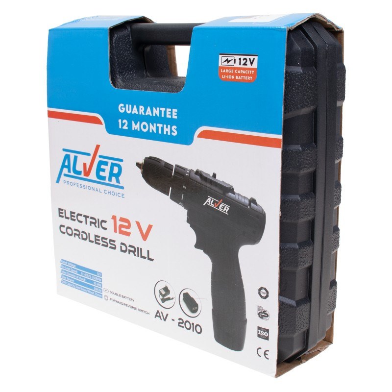 دریل شارژی 12 ولت الور کد محصول AV-2010 