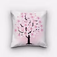 کوسن فانتزی مدل شکوفه های گیلاس 01