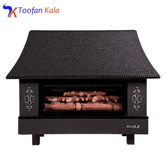 بخاری گازی شومینه ای نیک کالا مدل نفیس MC30