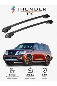 نوار محافظ خودرو خاکستری NISSAN ARDADA 2017 TRX1 CARRIER LOCKED SEARCH SEAR CABER CEILING BAR GREY Thunder