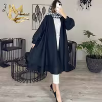 مانتو نازلی بلند مشکی