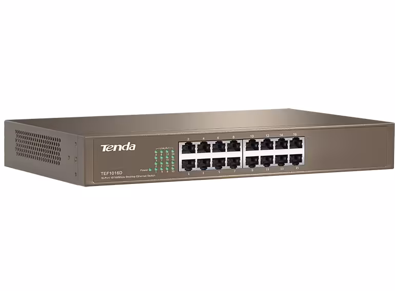 سوئیچ 16 پورت غیرمدیریتی تندا مدل تی ای اف 1016 دی
