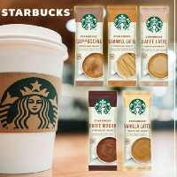 قهوه فوری استار باکس با 5 طعم (کافه لته-کارامل لته-وانیل لته-کافه موکا-کاپوچینو) بسته 10 تایی از هرطعم 2 عدد 