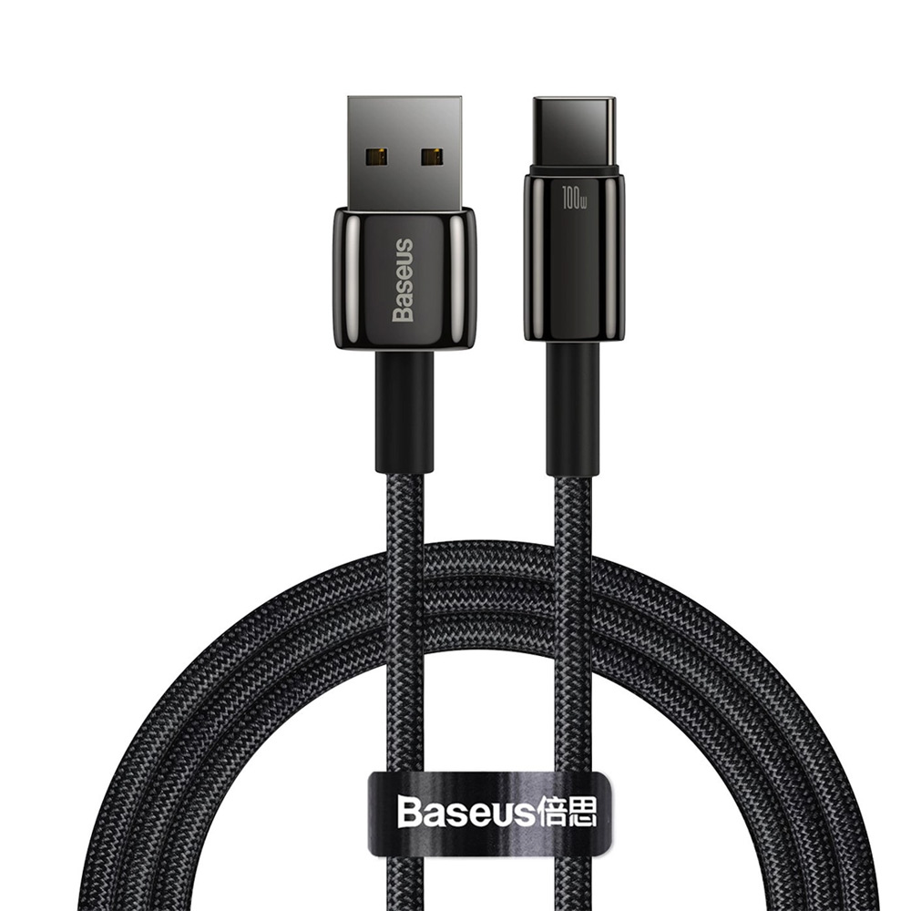 کابل فست شارژ USB به  Type-C باسئوس Baseus Tungsten Series Fast Charging CAWJ000001