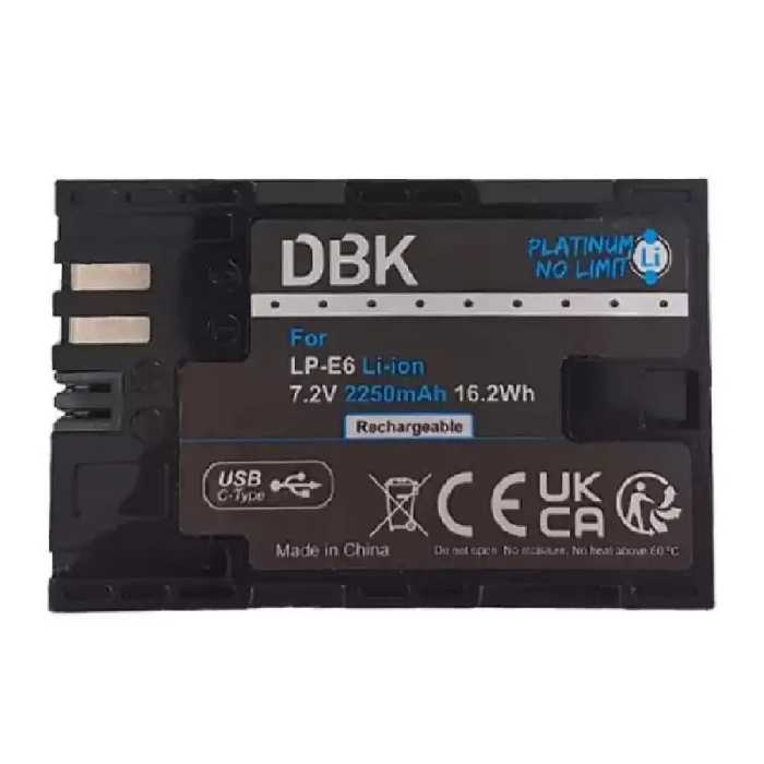 باتری دوربین کانن قابل شارژ DBK Canon LP-E6 Battery