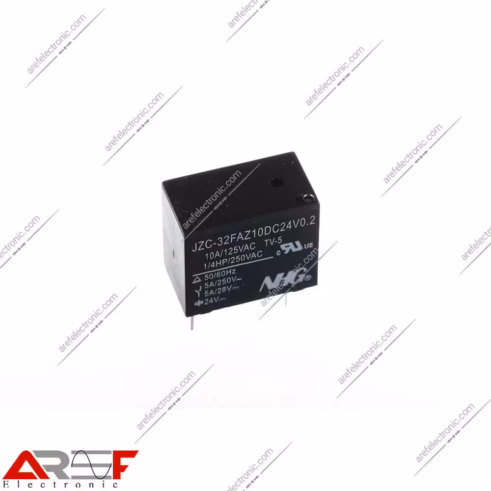 رله میلون NHG مدل JZC-32F دارای 24 ولت و 4 پین - فروشگاه عارف الکترونیک