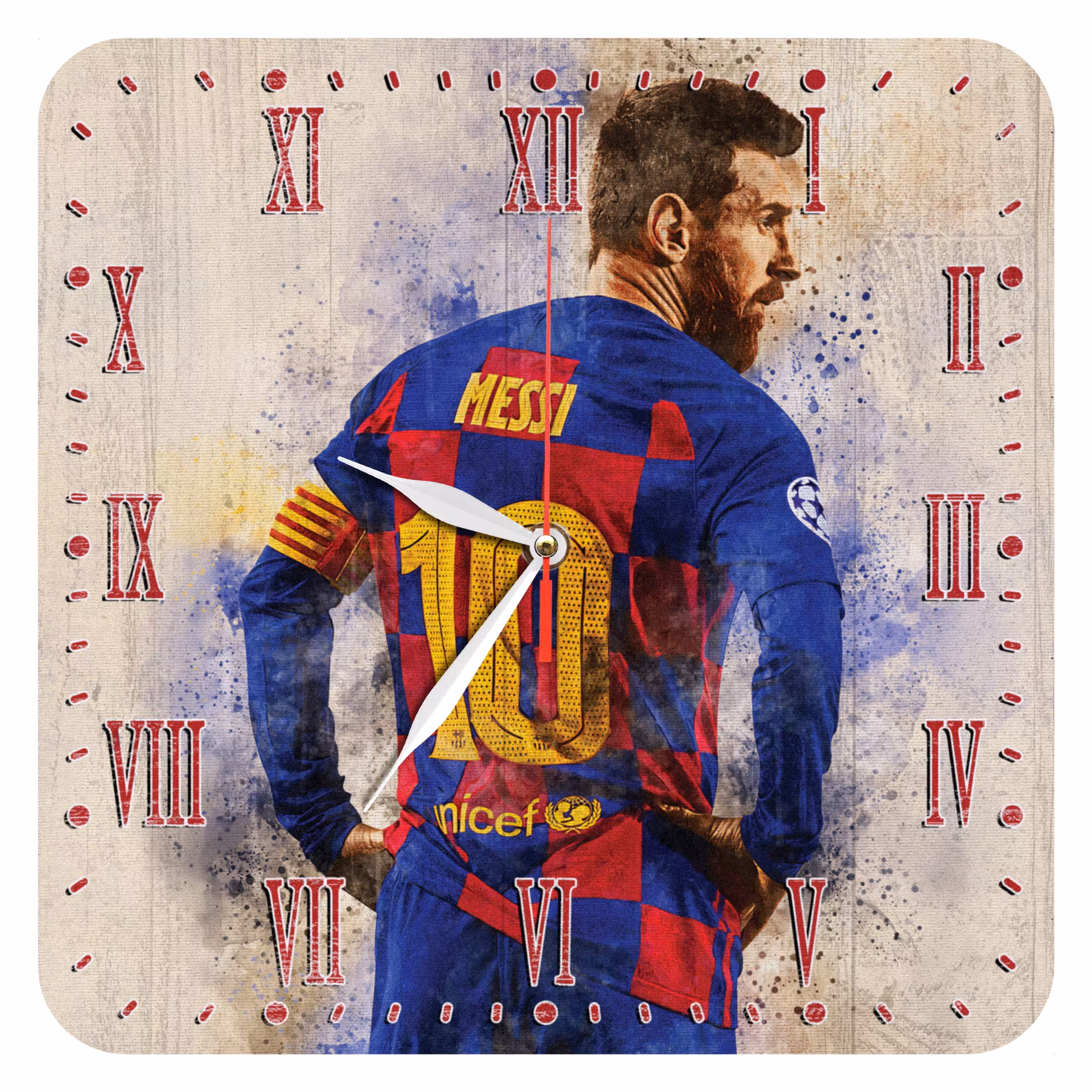 ساعت دیواری مدل 1063 طرح لیونل مسی