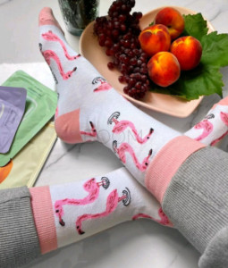 جوراب فلامینگو ساقدار نخ پنبه فری سایز