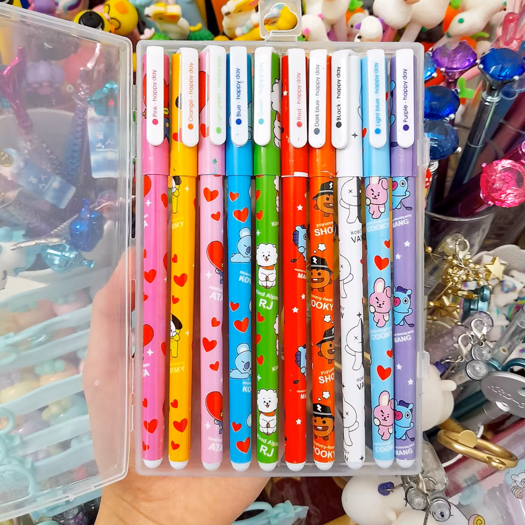 روان نویس خودکار هپی دی ده رنگ روانویس هپی دی ده رنگ 