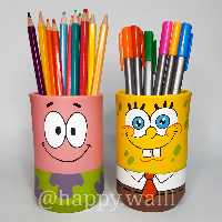 جامدادی باب اسفنجی(یک عدد سایز 6 در 10) 