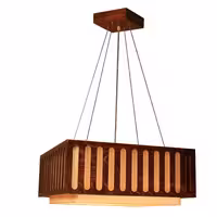 لوستر چوبی مسینا4 شعله  مدل X8