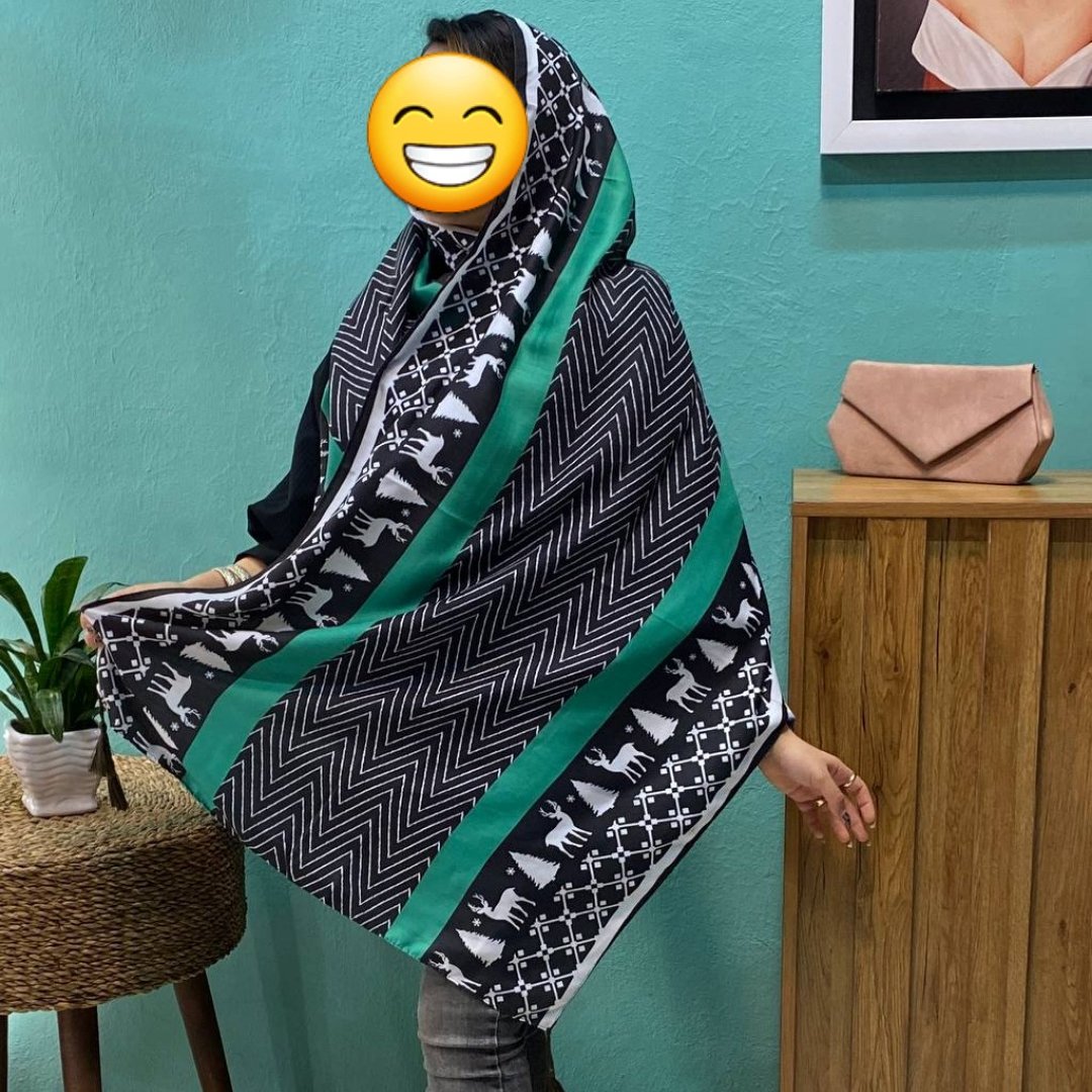 شال موهر منگوله دار دور دوخت 13