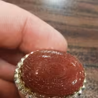 انگشتر  عقیق یمنی دست ساز خطی دست نویس