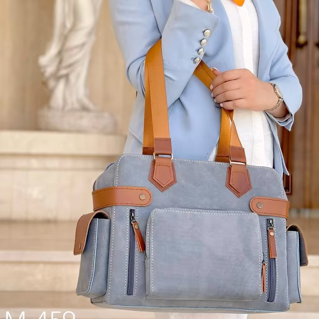 کیف نوزاد و رودوشی چرم طبیعی دست دوز