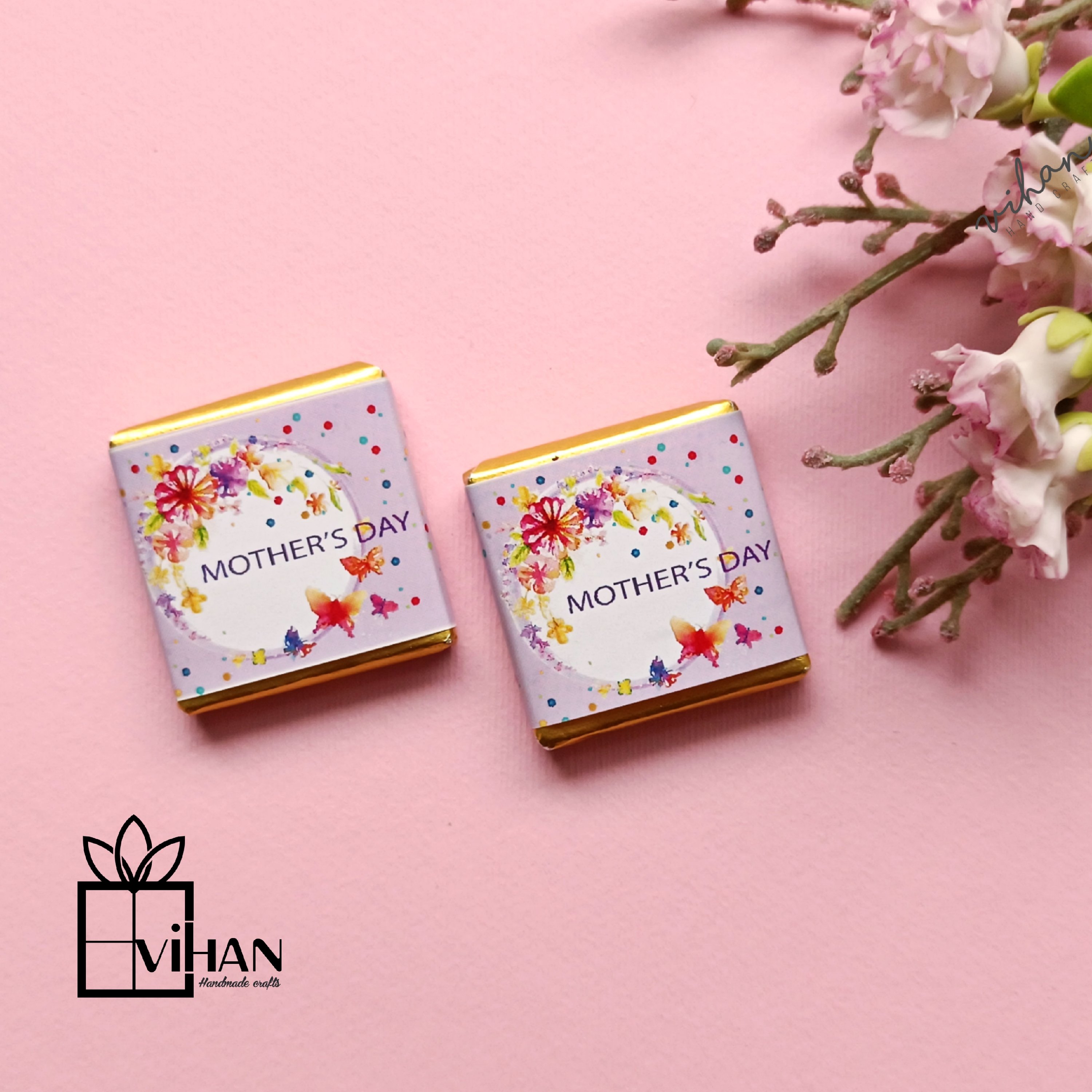 شکلات کادویی مربعی 3* 3 طرح مادرانه 12