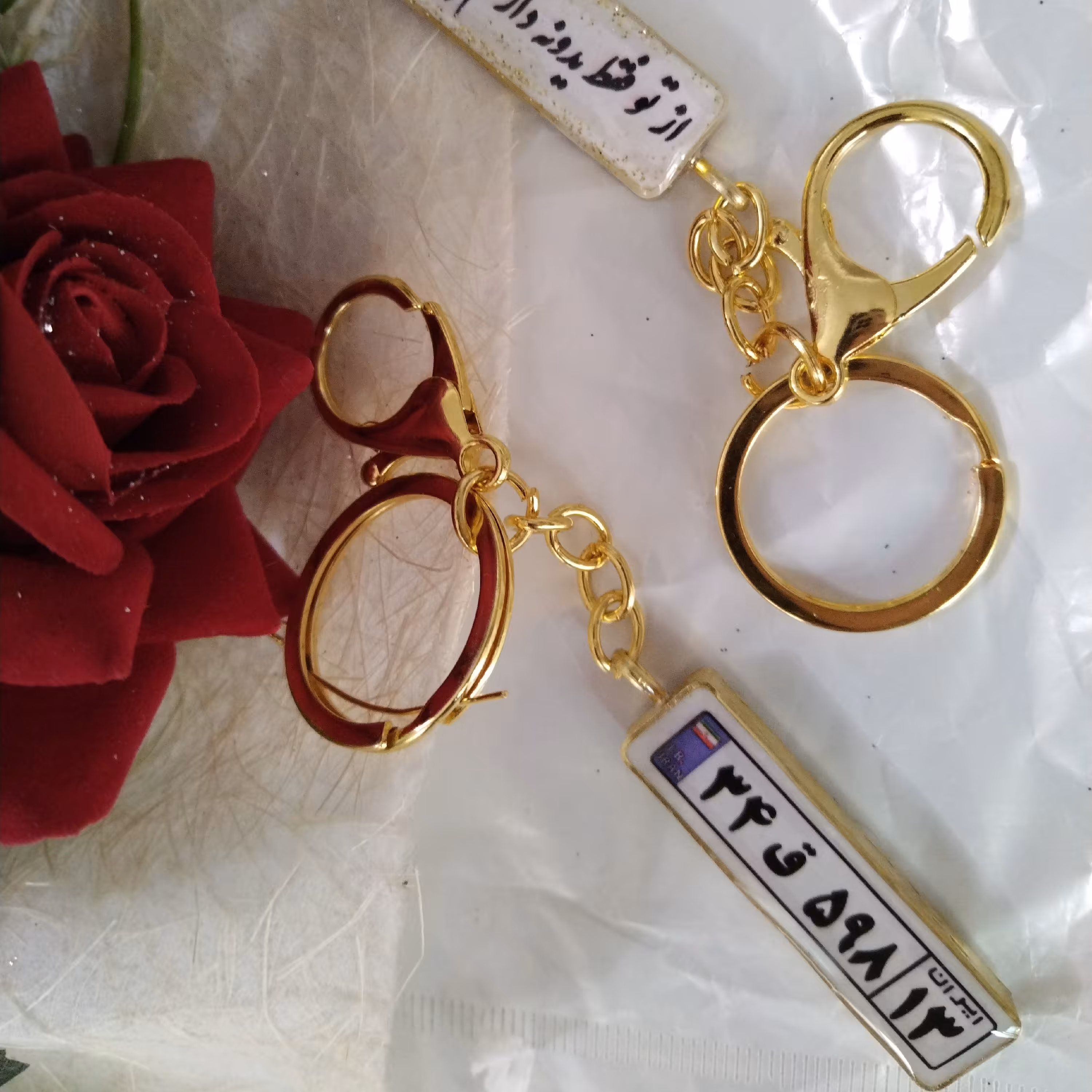 سرکلیدی رزینی پلاک خودرو