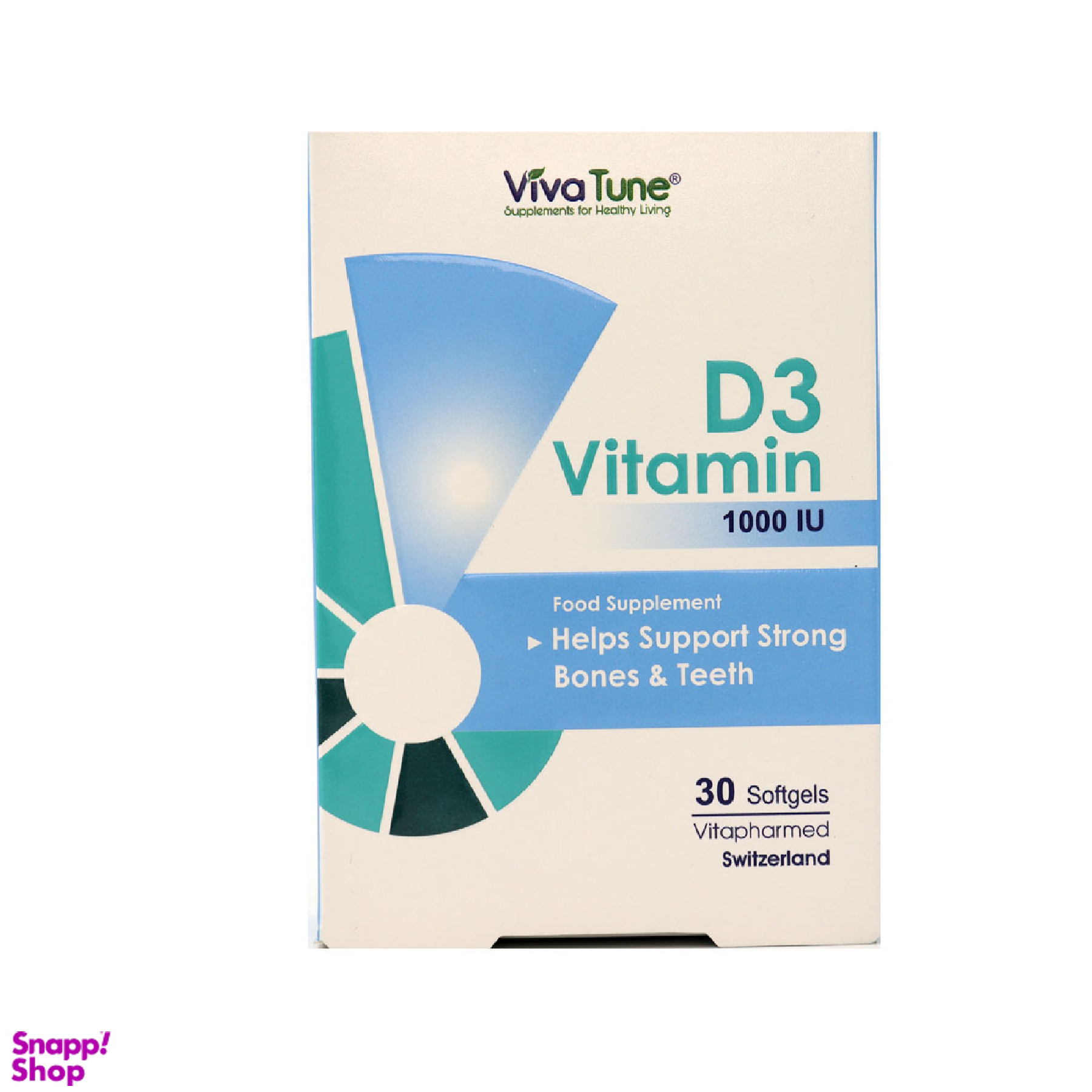 سافت ژل ویتامین د3 1000 واحد ویوا تیون بسته 30 عددی