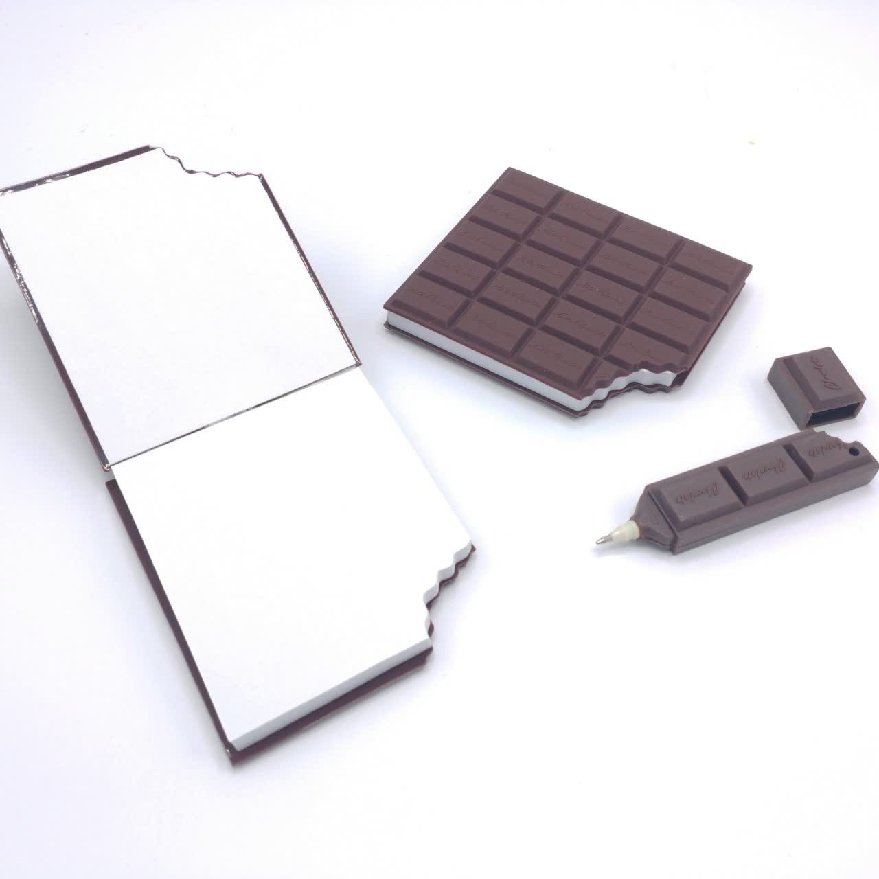 دفترچه و خودکار شکلاتی 