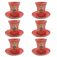 سرویس چایخوری 12 پارچه لاو مدل شاه عباسی